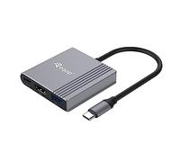 Equip 133488 3-in-1 USB-C to HDMI/USB-A/USB PD Adapter, 4K/60Hz, PD 100W