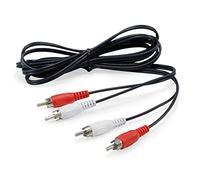 Equip 147094 Audio Cable 2.5 m 2 x RCA / 2 RCA Male to Male Stereo Audio Cable/Black