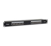 Equip 16-Port Cat.6 Shielded Patch Panel. Black