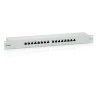 Equip 16-Port Cat.6 Shielded Patch Panel. Light Grey