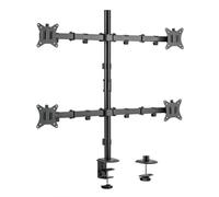 Equip 17"-32" Articulating Quad Monitor Desk Mount Bracket