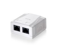 Equip Aufputzdose Cat5e 2xRJ45 UTP Premium RAL 901 NEW