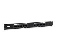 Equip 235317 16-Port CAT.5E Unshielded Patch Panel, Black