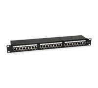 Equip Patch Panel 24x RJ45 Cat6 19 Inches 1HE Black