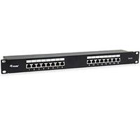 Equip 326417 16-Port CAT.6 Shielded Patch Panel Black