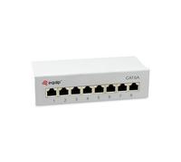 Equip 326521 Cat.6A 8-Port Shielded Desktop Patch Panel, Light Gray
