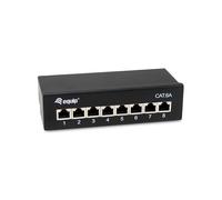 Equip 326621 8-Port Cat.6A Shielded Desktop Patch Panel Black