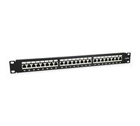 Equip 326625 Patch Panel 24x RJ45 Cat6A 48 30 cm (19") 1U Black