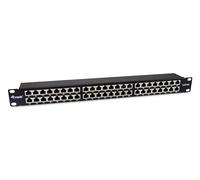 Equip 326626 48-Port Cat.6A Shielded Patch Panel Black