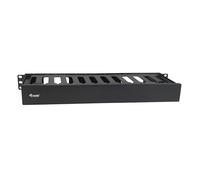 Equip 327318 19" Rack Mount Cable Management Panel - Black