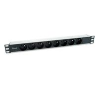 Equip 333313 power distribution unit (PDU) 8 AC outlet(s) 1U Black. Si