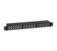Equip 48-Port Cat.6 Shielded Patch Panel, Black