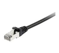 Equip 605593 RJ45 Network cable CAT 6 0.25 m Black gold plated con...