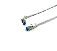 Equip 605800 Cat.6A S/FTP Patch Cable Angled to Straight Connector 1.0 m White