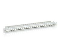 Equip 24-Port Keystone Cat.6 Shielded Patch Panel. Light Grey