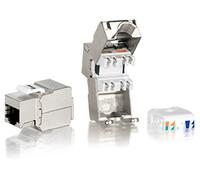 Equip 8x Keystone Jack Cat.6 Fully-Shielded Tool-Free Port