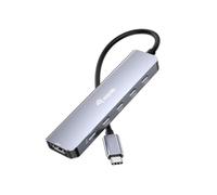 Equip Adapter USB-C->HDMI/3xUSB-C/USB PD 4K/60Hz 0.25m