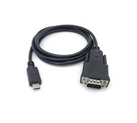 Equip Adaptor USB-C -> Serial RS232-DB9 Male/Male 1.50 m Black
