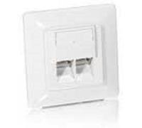 equip Anschlussdose Cat.5e Universal white - Pure White;RAL 9010