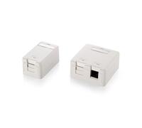 Equip Aufputzdose 2x Keystone Jack mit Abdeckung NEW