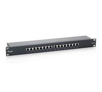 Equip C6 16-Port Patch Panel Black
