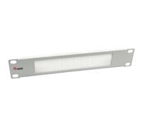 Equip Cable Grommet 10 Inch 1U Brush Plate Grey