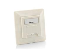 Equip Cat.6A German Modular Faceplate - socket-outlets