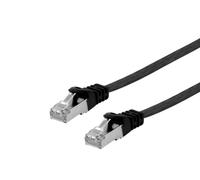 Equip Cat.6A U/FTP Flat Patch Cable. 5.0m. black