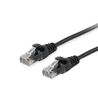 Equip Cat.6A U/UTP Patch Cable. 0.25m. Black