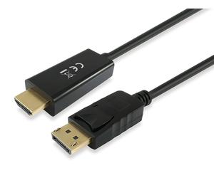Equip Displayport Male to Hdmi Male Cable 2 M, Black, 119390