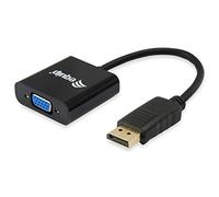 equip DisplayPort to HD15 VGA Adapter, 15 cm - Cable Interface/Gender Adapter (15 cm, DisplayPort, VGA, 0.15 m, Black)
