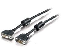 Equip DVI DualLink Extension with 2X Ferrite Cores 3 m Black 3,00 m