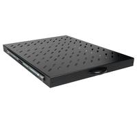Equip Extendable Shelf, 19 Inches, 1U, 800 mm, Black