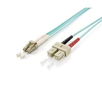 Equip Fibre-Optic Patch Cable LC > SC 50/125 mμ 5.00 m Multimode Duplex Turquoise Polybag