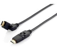 EQUIP High Speed HDMI Cable with Ethernet/Rotatable Connector 3 m Black