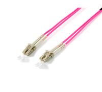 Equip LC/LC Fiber Optic Patch Cable. OM4. 15m