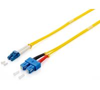 Equip Fibre Optic Cable (LC->SC 10.00m Singlemode Duplex OS2 Yellow Polybag)