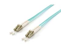 Equip LC/LC Fiber Optic Patch Cable, OM3, 1.0m