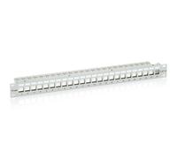 Equip Patch Panel 24x RJ45 Cat6 19 Inch 1HE Keystone RAL 7035