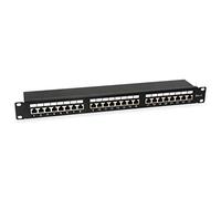Equip Patch Panel 24x RJ45 Cat6 19 Inches 1HE Black
