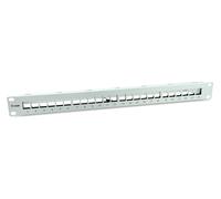 LevelOne Equip 769326 24-Port Keystone Shielded Patch Panel; Light Gre