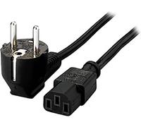 Equip Power Cable Connection Schukon. 1.80 m Angled Black Polybag