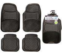 Equip Premium 4 Pieces Rubber Carpet Car Floor Mat Set All Weather Protection