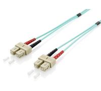 Equip SC/SC Fiber Optic Patch Cable, OM3, 1.0m