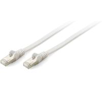EQUIP Slim Patch Cable Set of 10 Cat 6A 50 cm 10g S/FTP Flat White