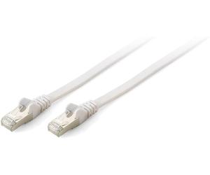 EQUIP Slim Patch Cable Set of 10 Cat 6A 50 cm 10g S/FTP Flat White