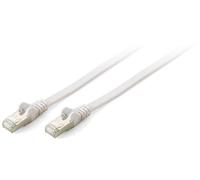 EQUIP Slim Patch Cable Set of 10 Cat 6A 50 cm 10g S/FTP Flat White