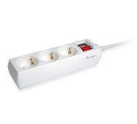 Equip Steckdosenleiste 3-Fach Schuko 1,5m Kabel mit Schalter