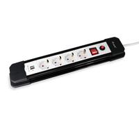 `Equip Steckdosenleiste 4-fach Schuko 1,5m mit 2xUS` ACC NEW