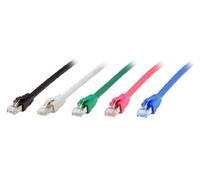 Equip - Twisted-Pair-Kabel (Kat. 8.1, S/FTP, 2 RJ45-Anschlüsse), Farbe Schwarz